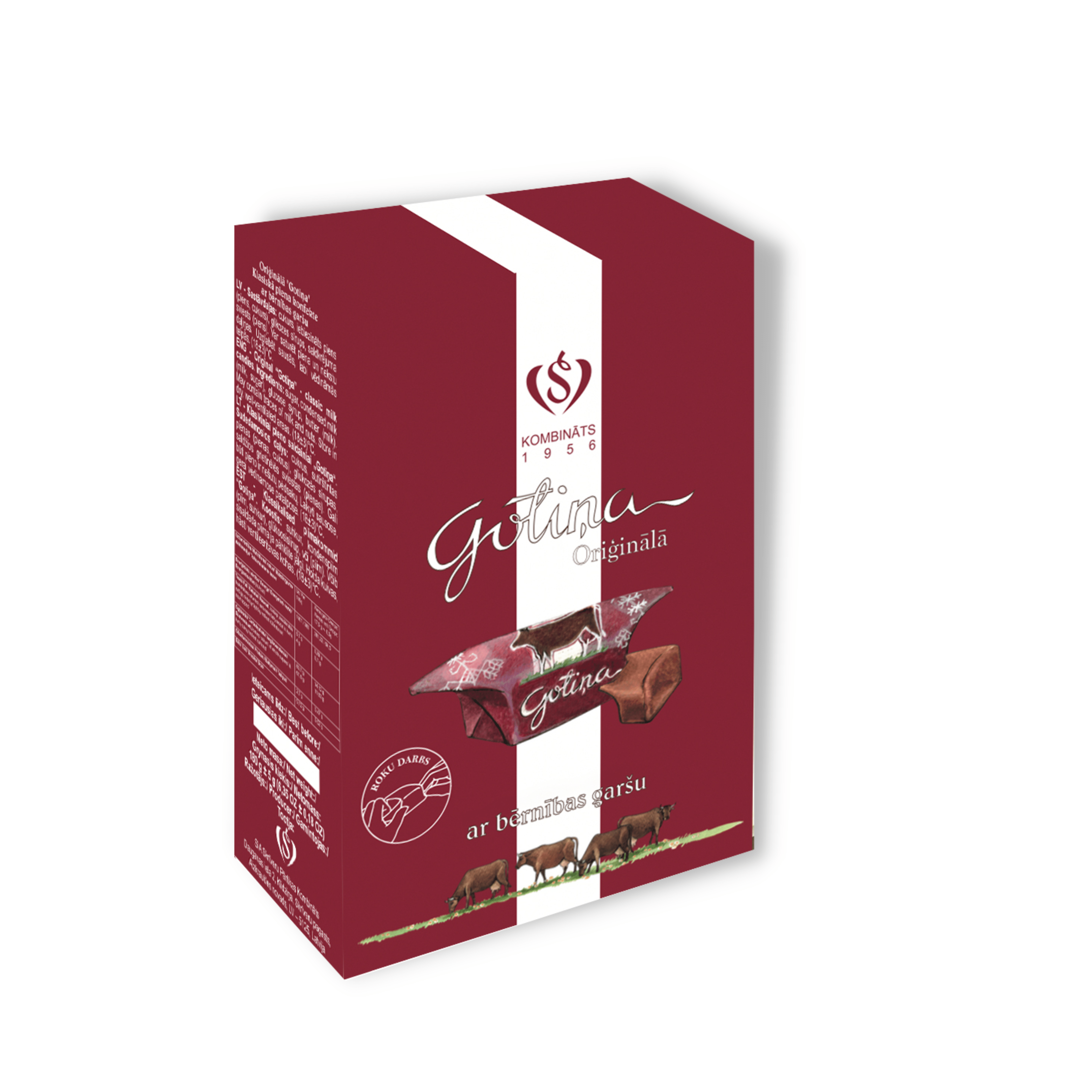 "Gotiņa" Oriģinālā - Latvijas karoga krāsās, 180g