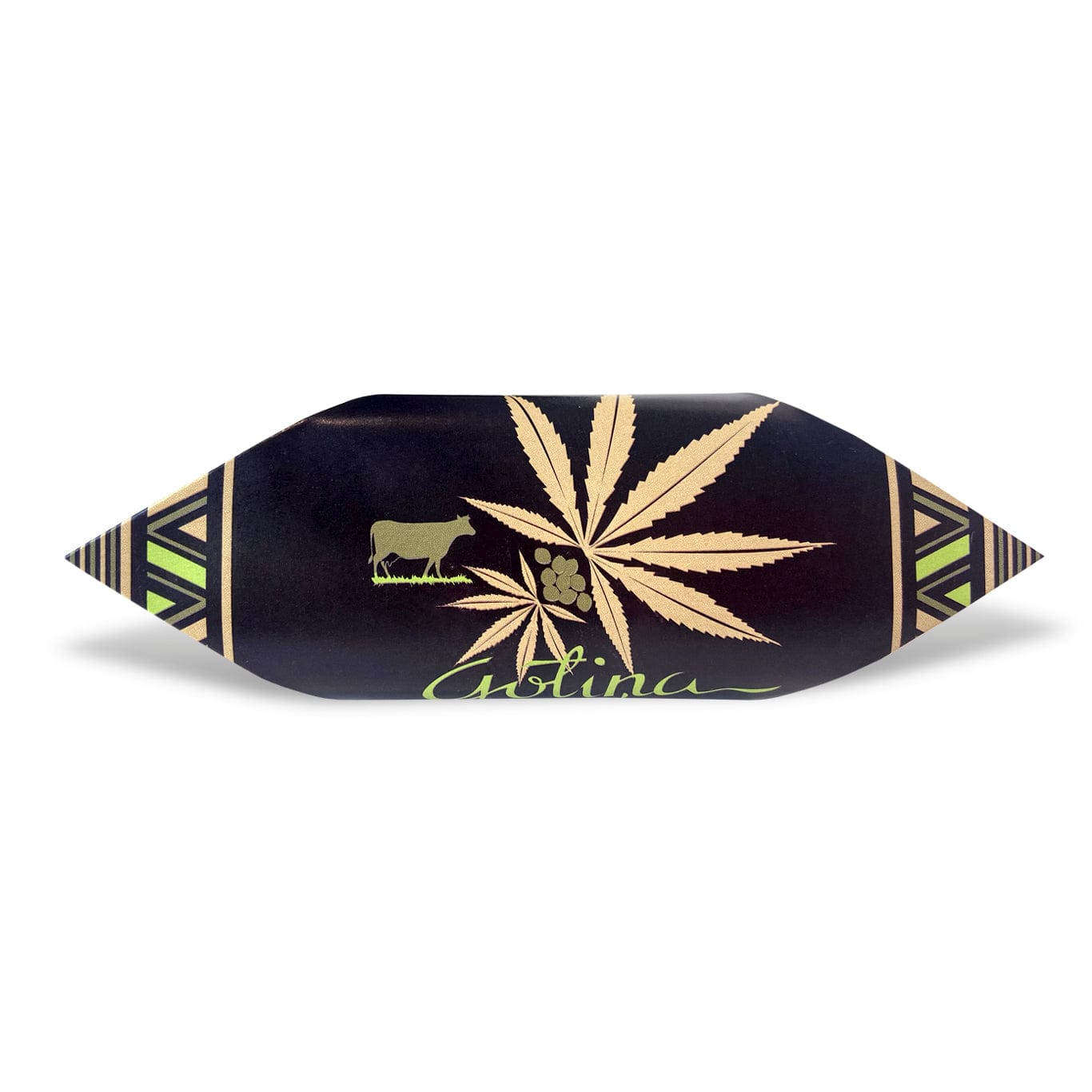 Lielkonfekte "Gotiņa" ar kaņepju sēklām melnā, 100g