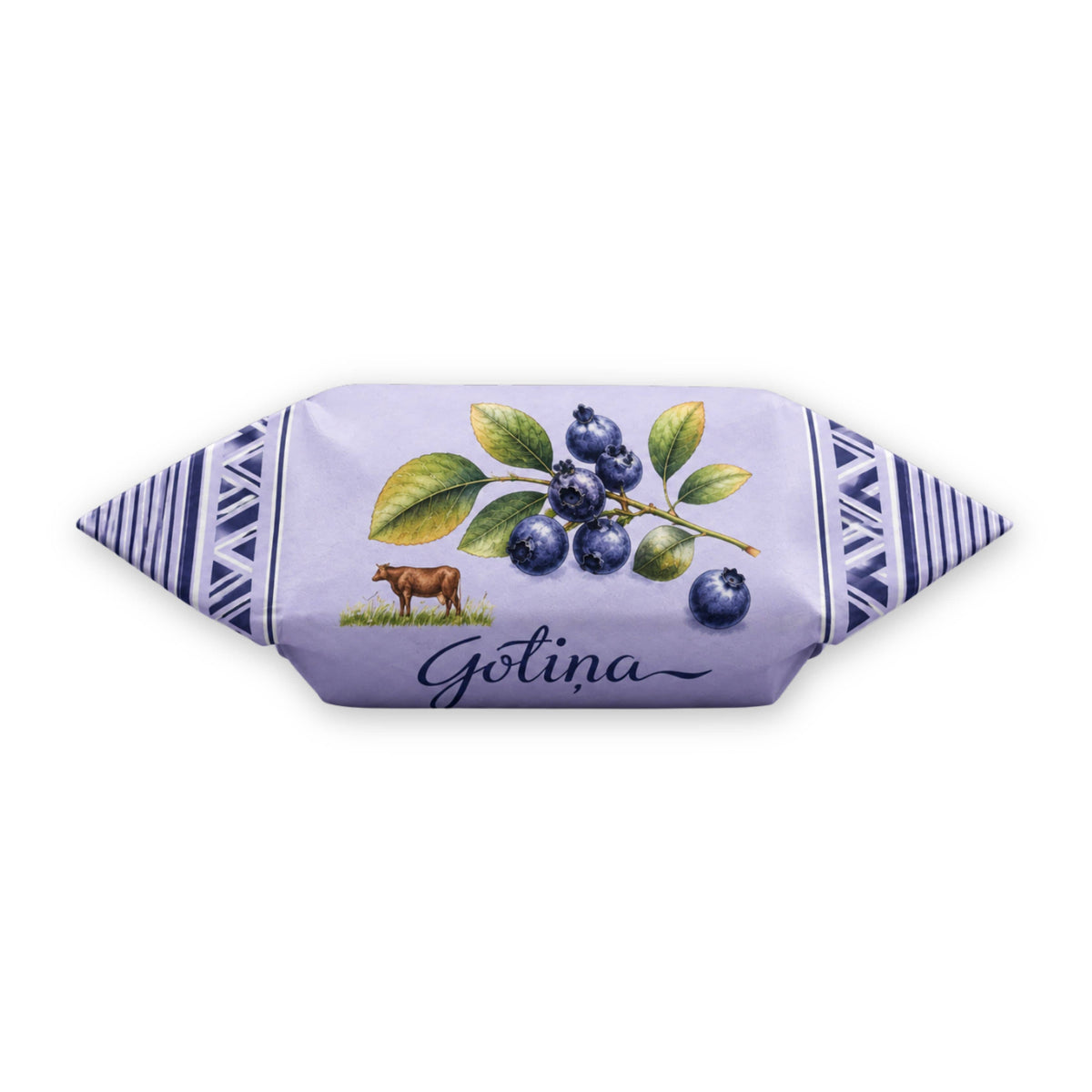 Lielkonfekte "Gotiņa" ar mellenēm, 100g