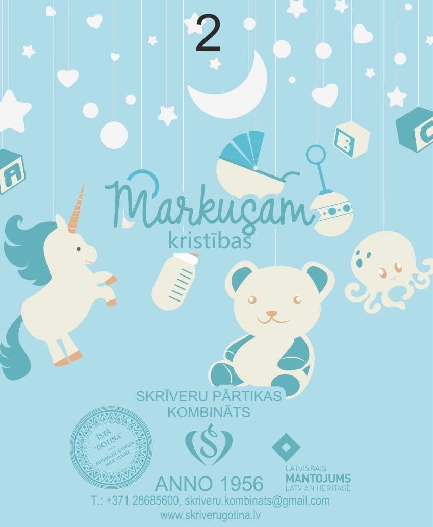 Personalizētas konfektes kristībām