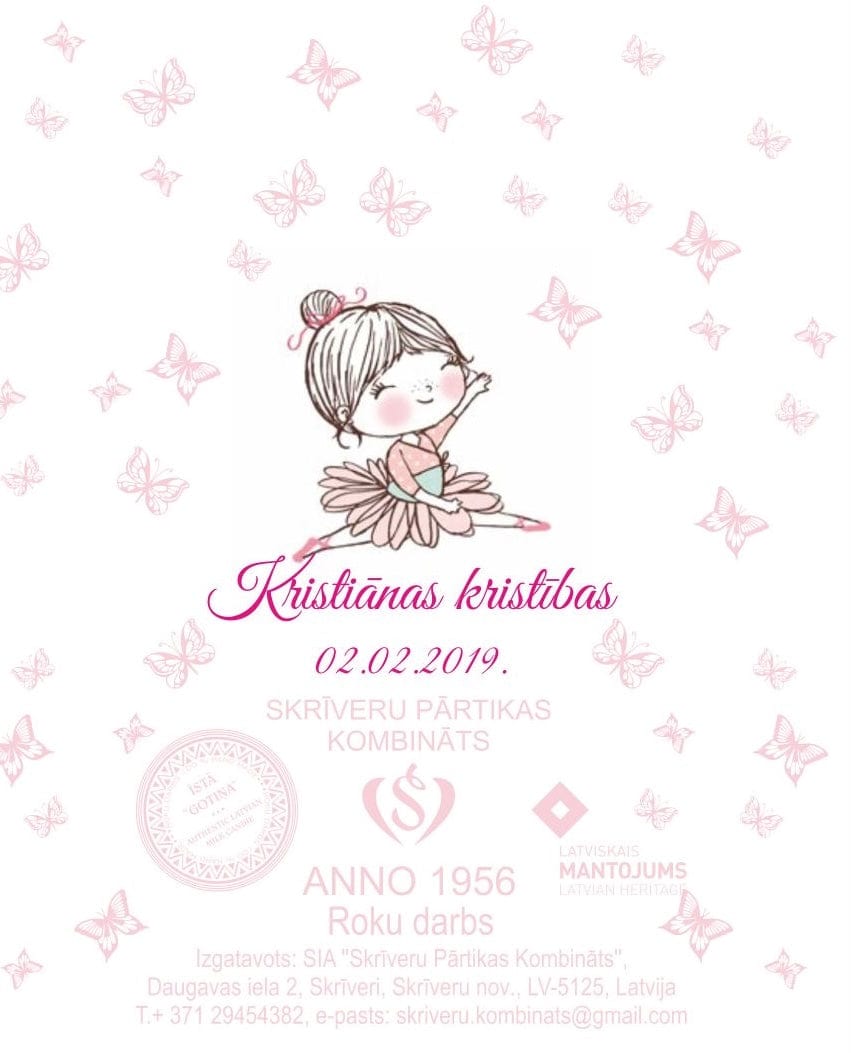 Personalizētas konfektes kristībām