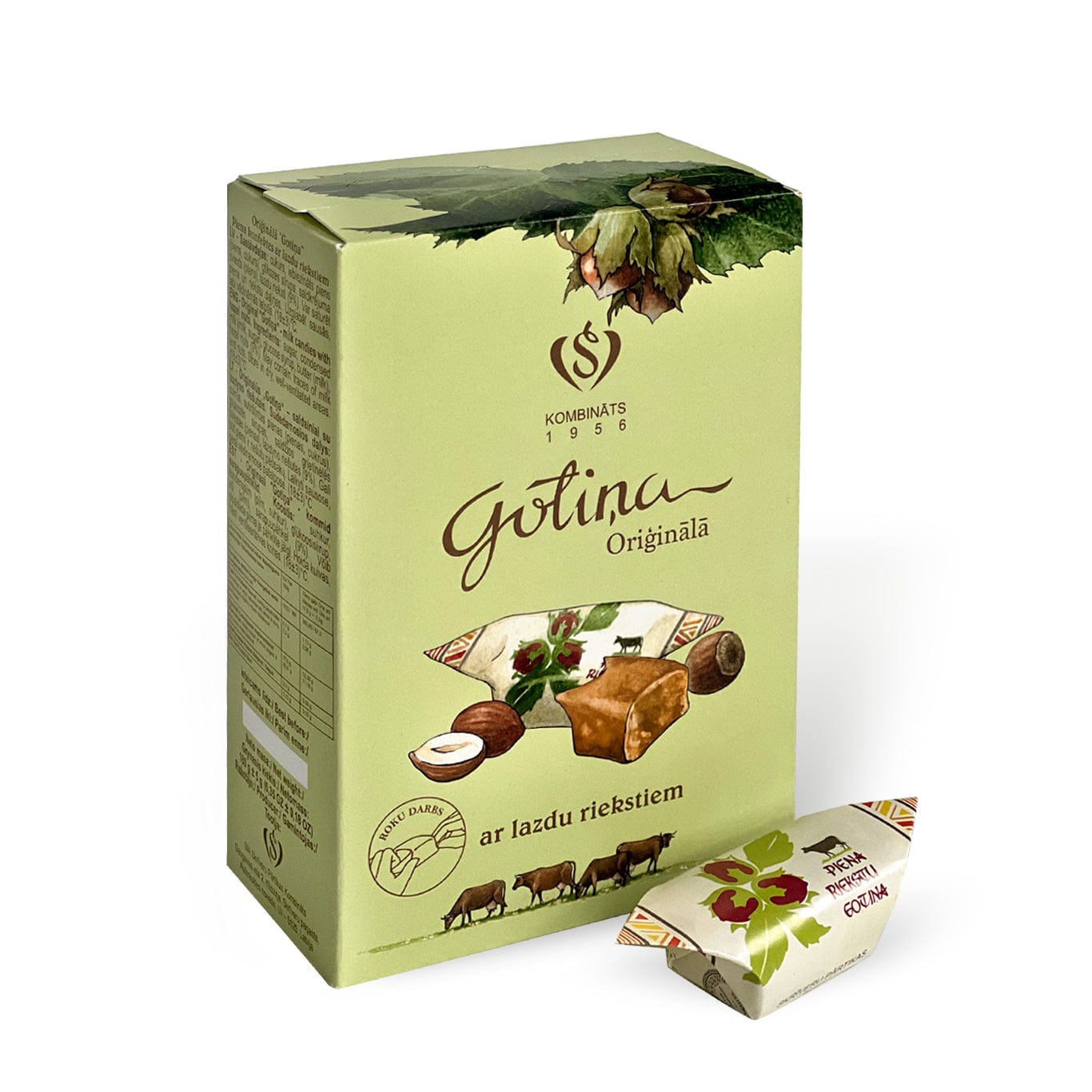 "Gotiņa" Oriģinālā - ar lazdu riekstiem, 180g